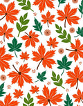 Autumn Maple Leaf Botanical All Over Rug