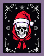 Dark Skull Christmas Star Accents Rug