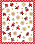 Festive Santa Claus Star Burst Rug