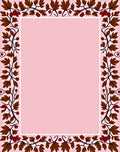 Autumn Leaf Berry Border Rug