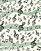 Musical Notes Treble Clef Staff Rug