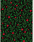 Verdant Holly Berry Foliage Rug