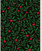 Verdant Holly Berry Foliage Rug