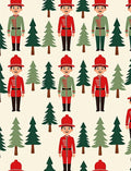 Christmas Soldier Forest Repeating Pattern Rug