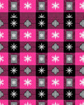 Pink Black Buffalo Snowflake Check Rug