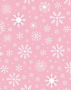Pink Soft Mandala Snowflakes Rug