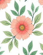Coral Bloom Botanical Garden Repeat Rug