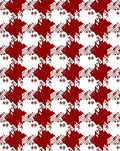 Classic Red Houndstooth Stars Rug