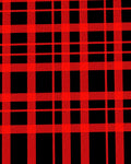 Crimson Black Checked Grid Fabric Rug