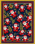 Jolly Santa Claus Holiday Rag Rug