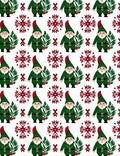 Green Gnome Snowflake Winter Delight Rug