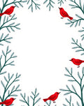 Red Cardinals On Spruce Branches Rug