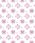 Soft Pink Floral Medallion Arrangement Rug