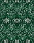 Emerald Green Floral Laurel Wreath Rug