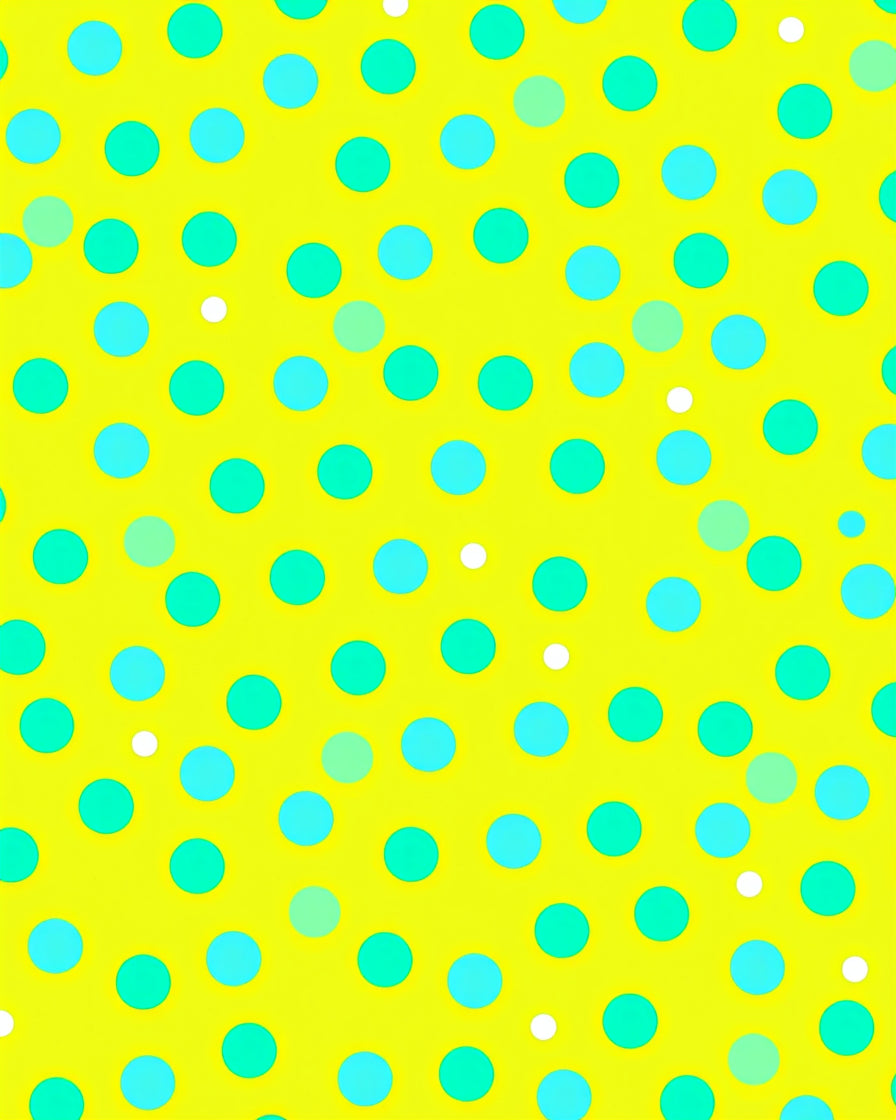 Sunny Yellow Polka Dot Scatter Rug