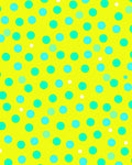 Sunny Yellow Polka Dot Scatter Rug