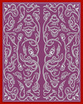 Art Nouveau Violet Whimsical Swirls Rug