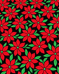 Bold Red Floral Foliage Rug