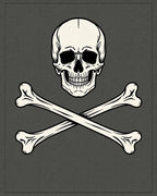 Classic Skull Bone Jolly Roger Rug