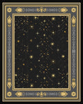 Black Golden Starry Night Celestial Rug