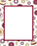 Burgundy Gold Mandala Swirl Medallions Rug