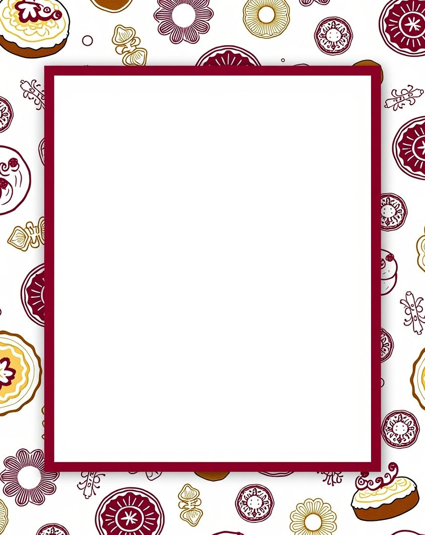 Burgundy Gold Mandala Swirl Medallions Rug