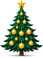 Emerald Green Pine Star Ornaments Rug