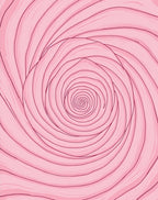 Blush Pink Swirl Rose Aura Rug