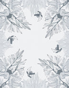 Gray Abstract Organic Lines Art Rug
