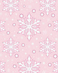 Pink Snowflake Winter Wonderland Rug