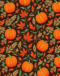 Vibrant Orange Pumpkin Autumn Foliage Rug
