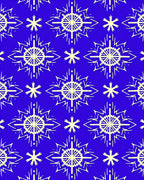 Classic Blue Starburst Medallion Rug