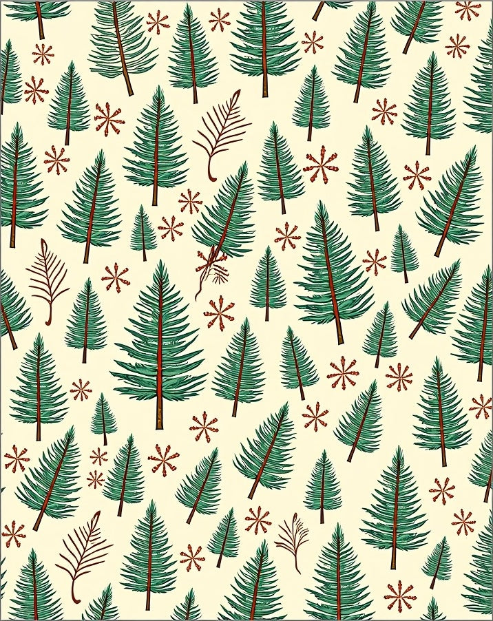 Festive Evergreen Forest Scatter Rug