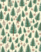 Festive Evergreen Forest Scatter Rug