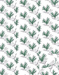 Forest Green Fern Cluster Repeat Rug