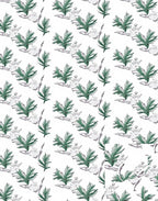 Forest Green Fern Cluster Repeat Rug