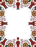 Red Soldier Nutcracker Festive Garland Rug