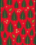 Red Pine Christmas Ornament Collection Rug