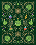 Enchanted Green Potion Alchemy Art Rug
