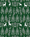 Forest Deer And Evergreen Boughs Rug