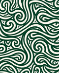 Dark Green Swirling Celtic Knot Rug