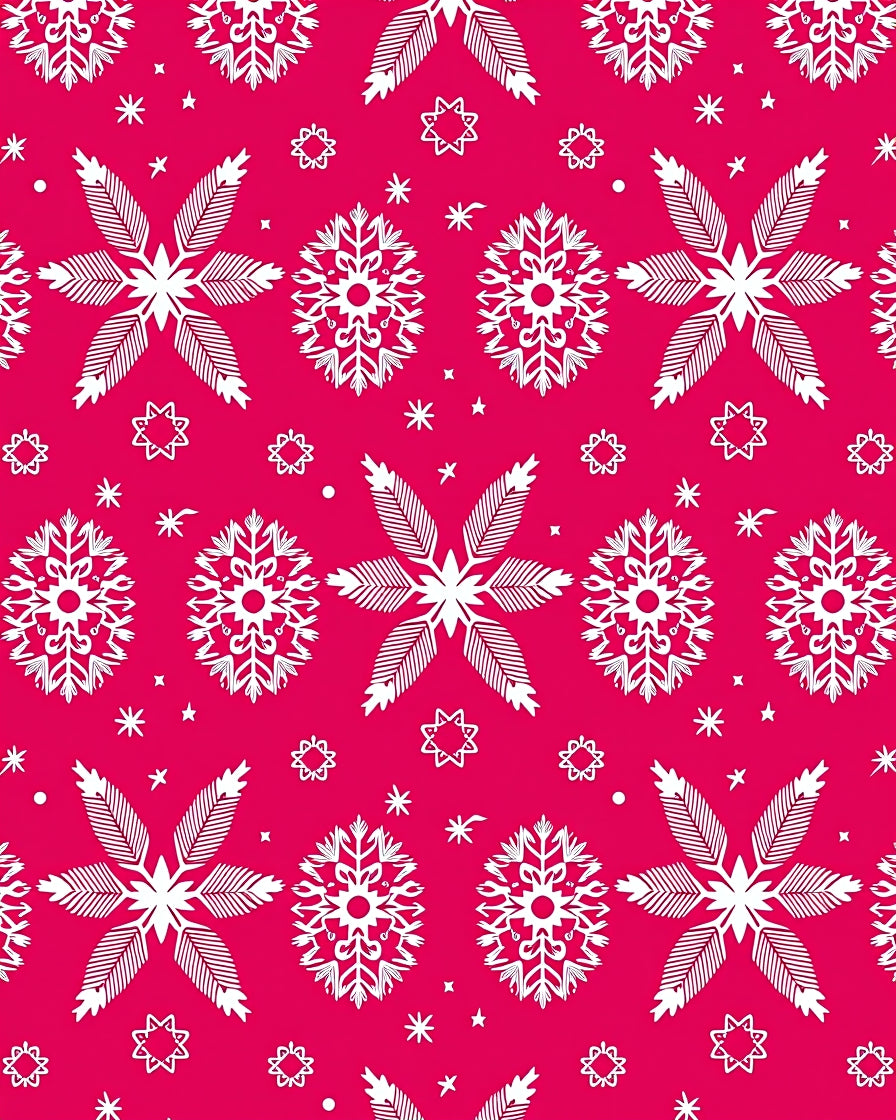 Winter Bloom Starflake Arrangement Rug