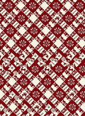 Crimson Diamond Folk Art Deer Rug