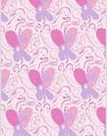 Soft Pink Lavender Heart Swirls Rug