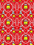 Red Yellow Gnomes Starlight Art Rug