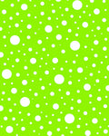 Bright Green White Polka Dot Surface Rug