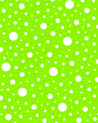 Bright Green White Polka Dot Surface Rug