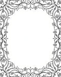 Ornate Gray Floral Leaf Swirl Rug