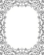 Ornate Gray Floral Leaf Swirl Rug