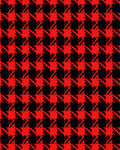 Classic Red Black Plaid Check Rug